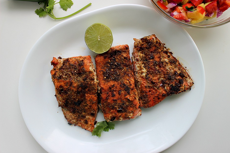 Pan-Seared Cajun Blackened Salmon