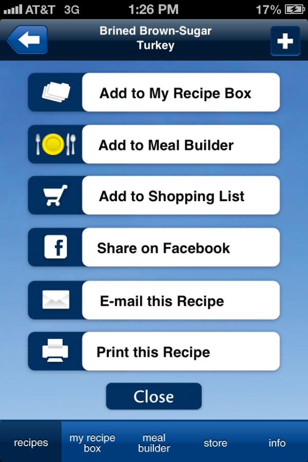 Butterball Cookbook Plus App