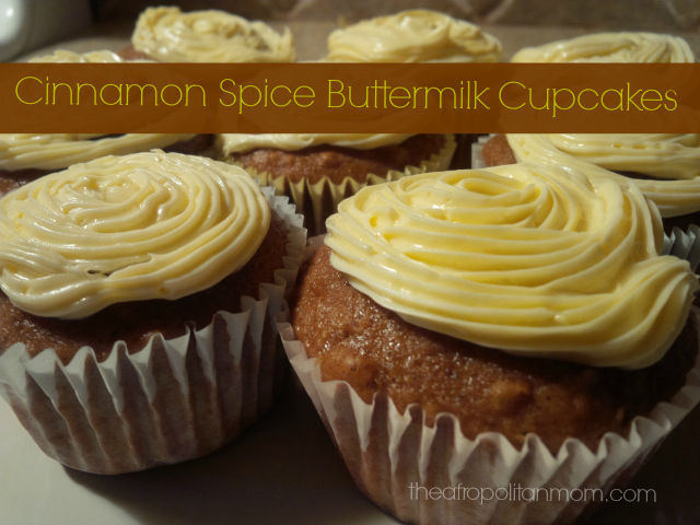 Cinnamon Spice Buttermilk Cupcakes