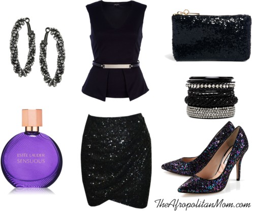 all black everything holiday party idea