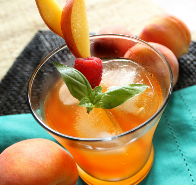 Fashion Week Inspired Cocktails - Peach Nectarine