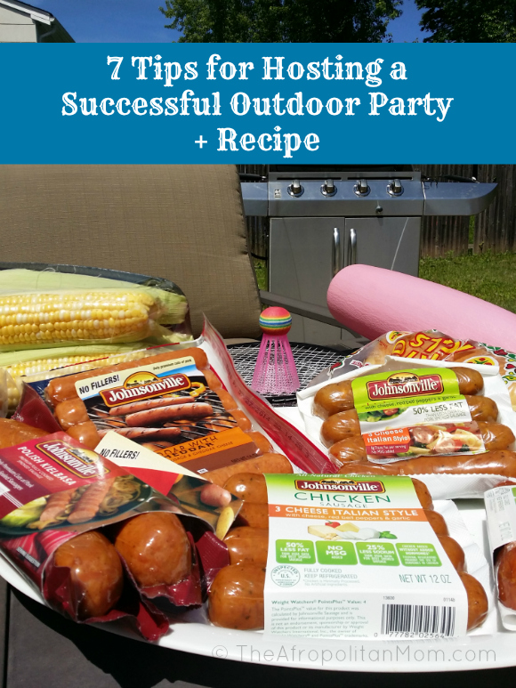7 Tips for Hosting a Successful Outdoor Party + #recipe #JvilleRecipes
