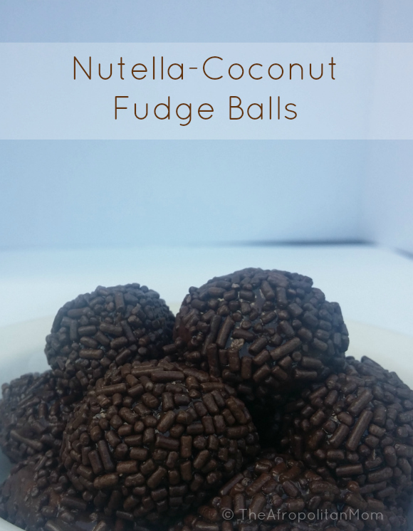 Easy no bake Nutella-Coconut Fudge Balls yummy dessert
