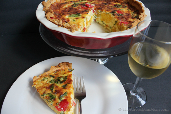 Roasted Pumpkin, Gruyère and Spinach Quiche