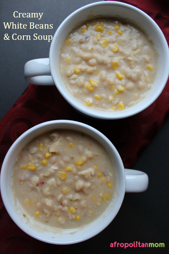 Creamy White Beans and Corn Soup