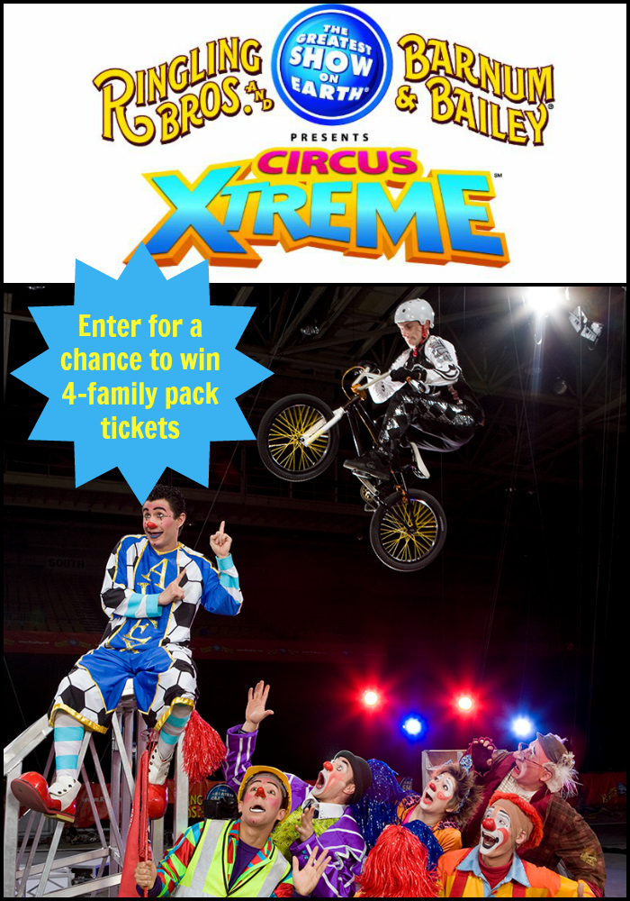 Win 4 Tickets to Ringling Bros. And Barnum & Bailey Circus Xtreme