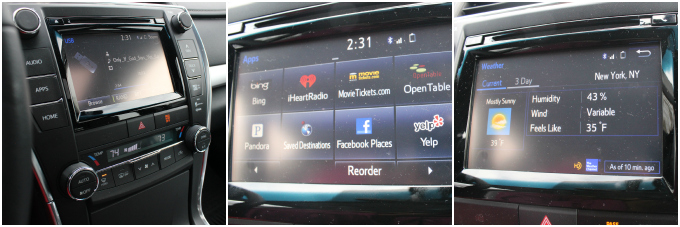 2015 Toyota Camry Hybrid Screen