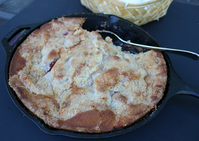 Pineapple-Strawberry Cast Iron Skillet Buckle