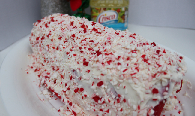 Red Velvet-Peppermint Cake Roll Recipe