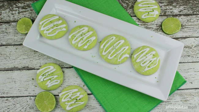 Key Lime Cookies Recipe with a Tequila Glaze
