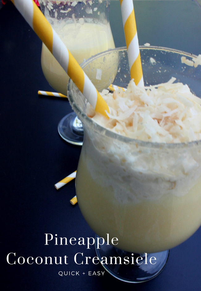 Pineapple Coconut Creamsicle Smoothie