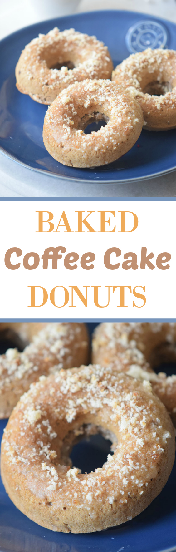 Baked Coffee Cake Donuts with crumb toppings ready in record time