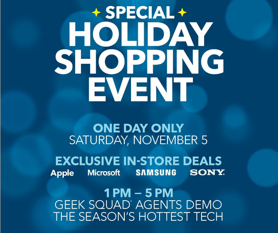 Special Holiday Shopping Event