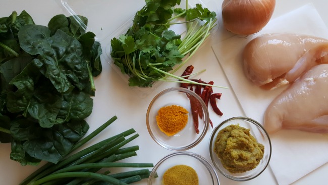 East African-Style Chicken Curry ingredients