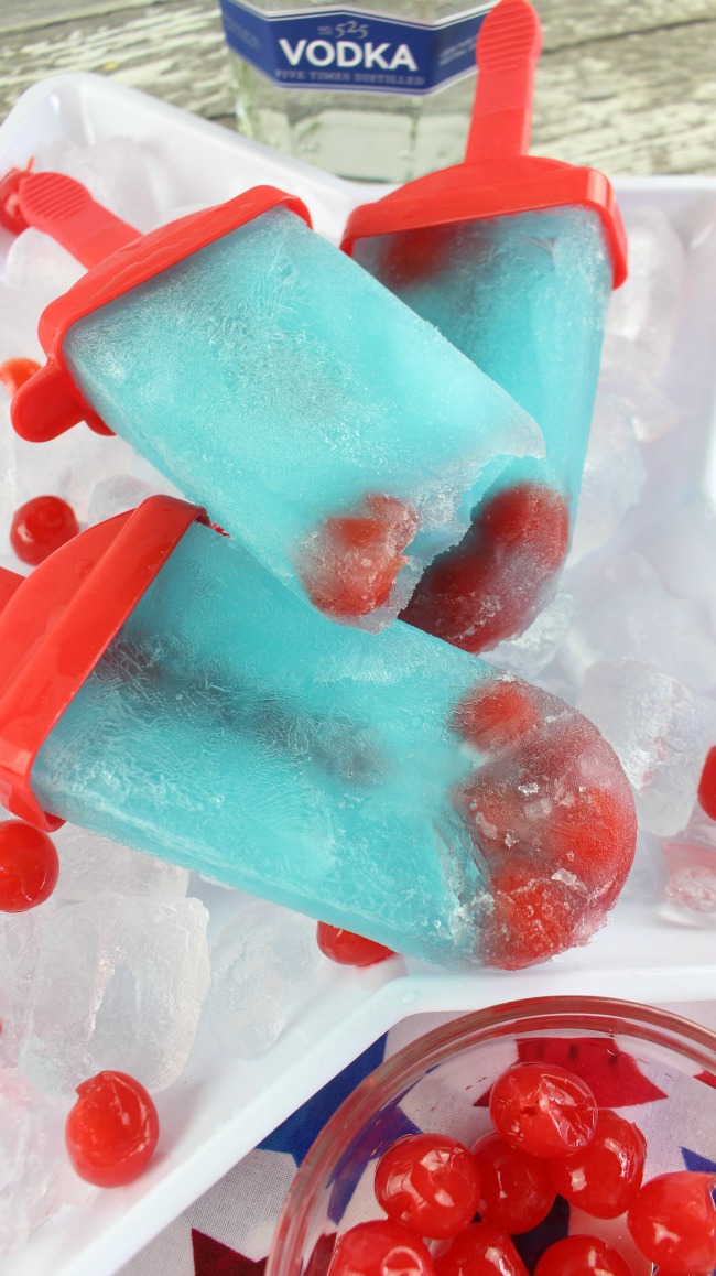 Fourth of July Boozy Popsicles