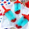 Red White and Blue Patriotic Boozy Popsicle 