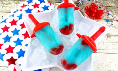 Red White and Blue Patriotic Boozy Popsicle 