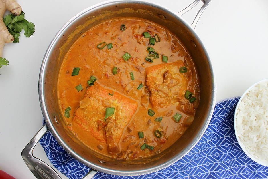 Spicy Coconut-Salmon Curry