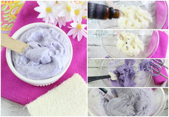 How to make DIY Whipped Lavender Body Butter