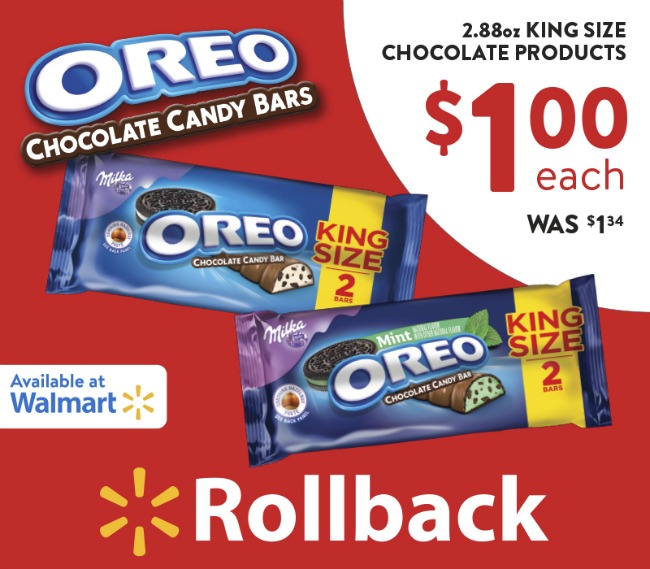 OREO Chocolate Candy Bar Walmart RollBack