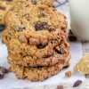 Peanut Butter Raisin Bran Flakes Cookies