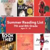 Summer Reading List for 7th and 8th graders
