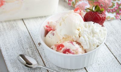No-Churn Cherry Ice Cream