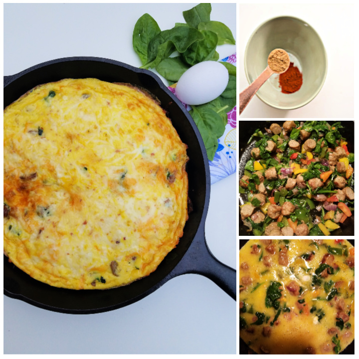 Sausage and Spinach Frittata Afropolitan Mom