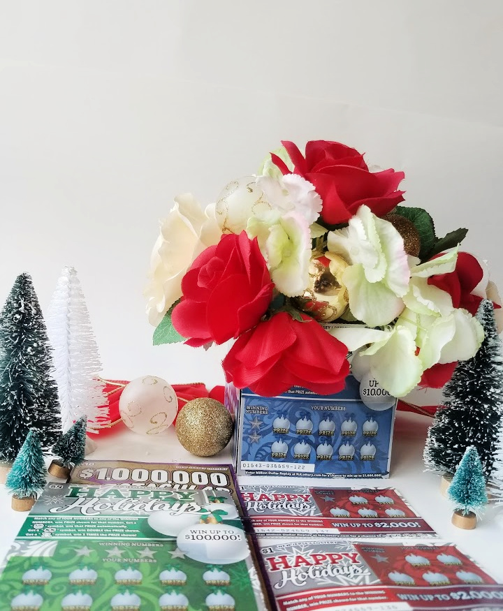 NJ Lottery DIY Holiday Vase